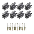 Set of 8 Ignition Coils & NGK Spark Plugs for Silverado 1500 V8 (2007–2013)