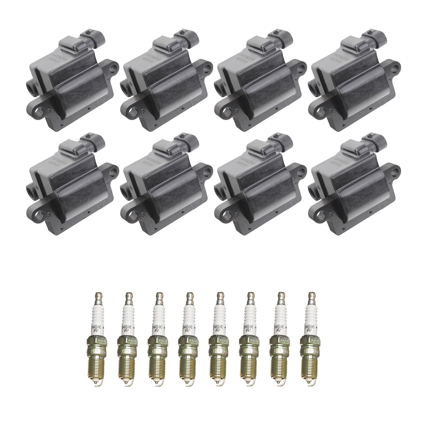 Set of 8 Ignition Coils & NGK Spark Plugs for Silverado 1500 V8 (2007–2013)