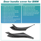 Door Pull Handle Cover for BMW X3 G01 X4 G02 (2019-2023) Carbon Fiber Black