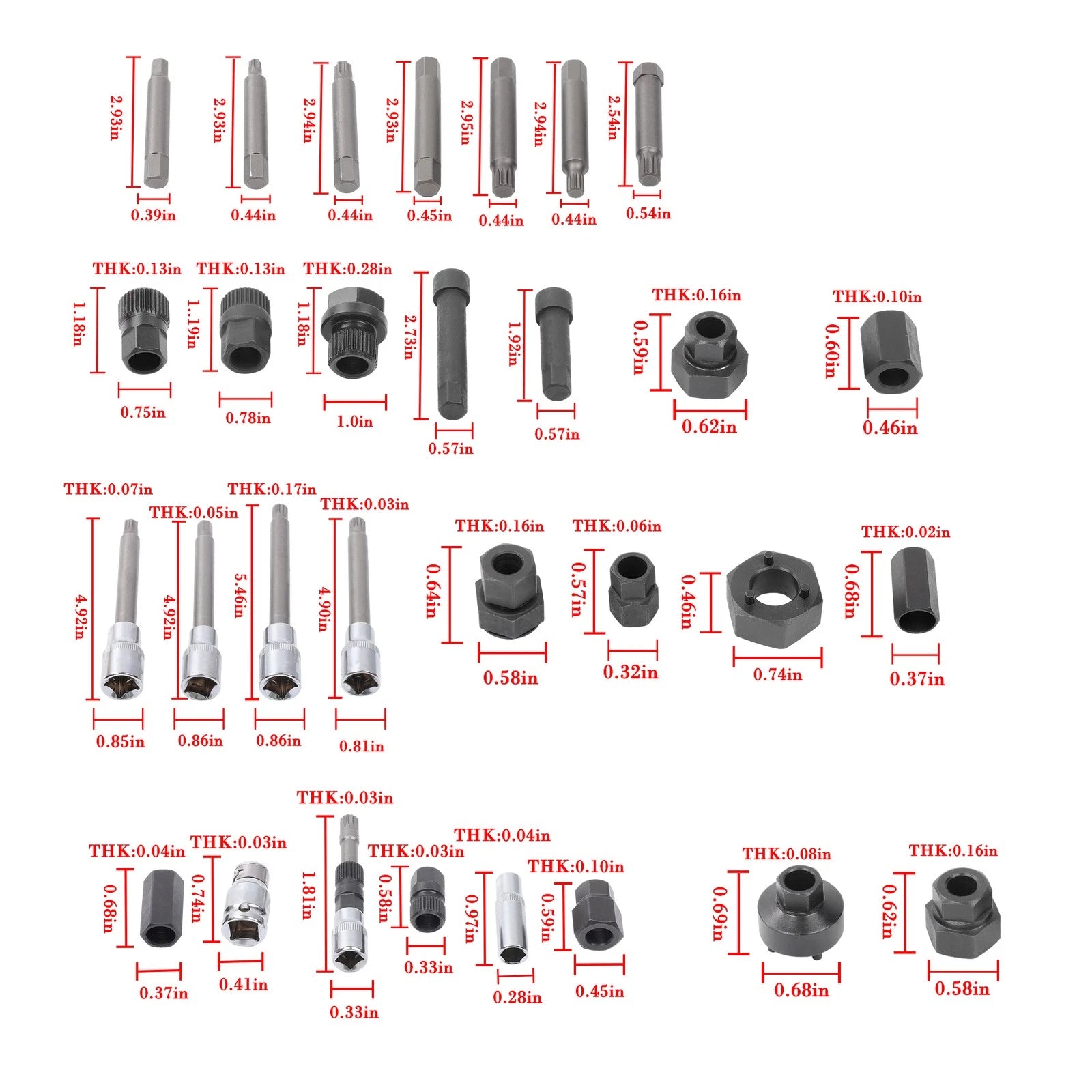 30-Piece Alternator Pulley Removal & Install Tool Kit for Auto Master