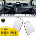 Heated Mirror Glass for Ford Transit 350 (2015–2022) Upper Left Right