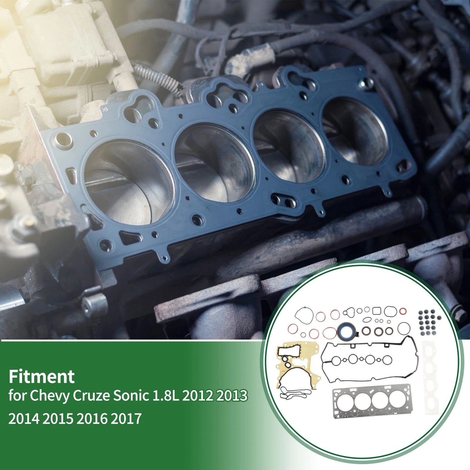 Set of 1 Cylinder Head Gasket for Chevy Cruze Sonic (2012–2017) No.HGS345