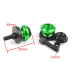 CNC 10mm Swingarm Sliders Spools for Kawasaki Ninja 250R 650R (2008–2018)