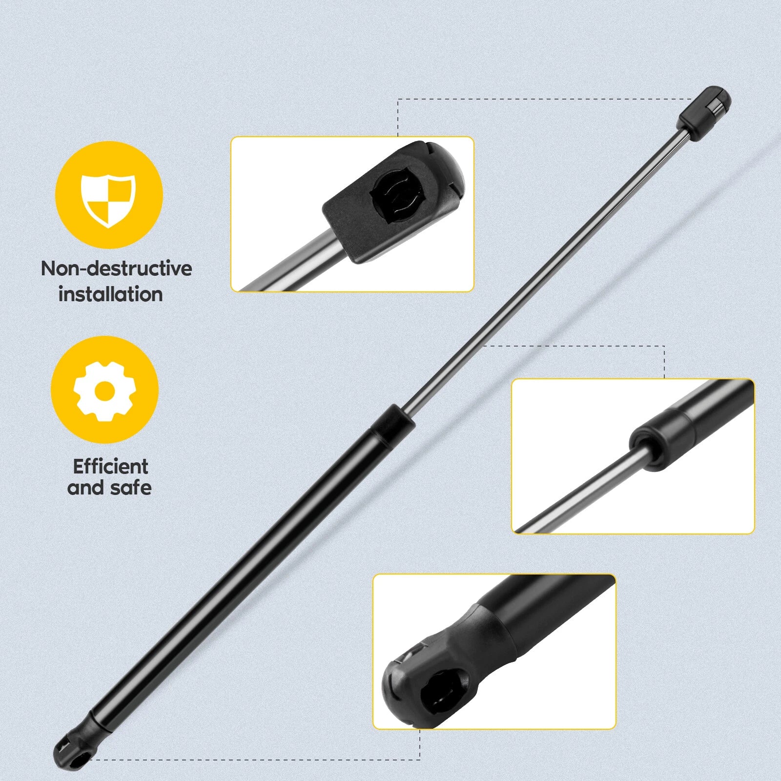 2X Rear Tailgate Lift Support Struts for Hyundai Santa Fe (2013–2014)