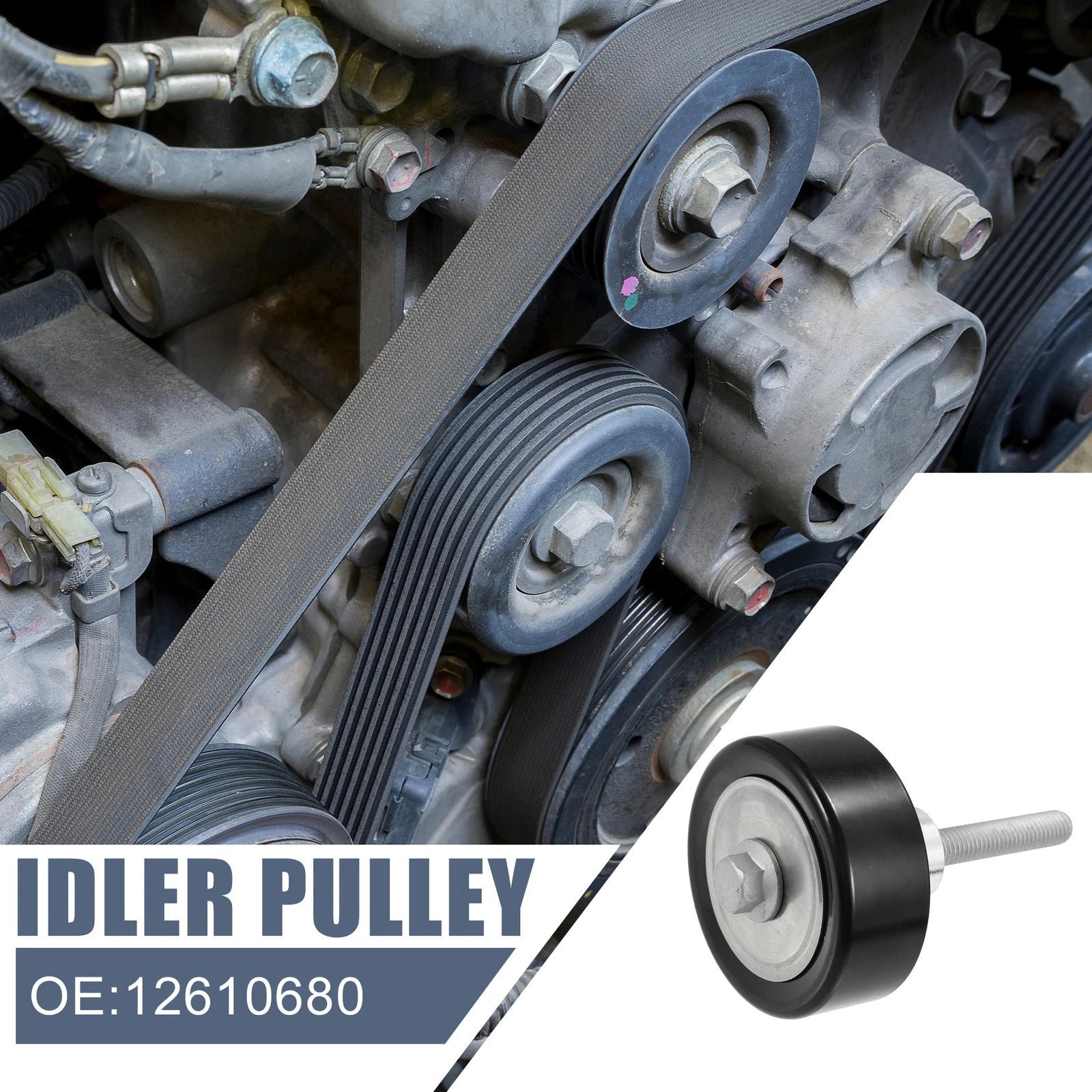 Drive Belt Idler Pulley for Buick Enclave, Chevrolet, GMC (2008–2017)