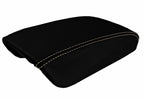 Console Lid Armrest Cover for Acura TL (1999–2003) Carbon Fiber Beige Stitch