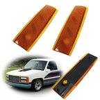 Amber Lens Front Corner Side Marker Light Covers for GMC Yukon Suburban (1992–1993)