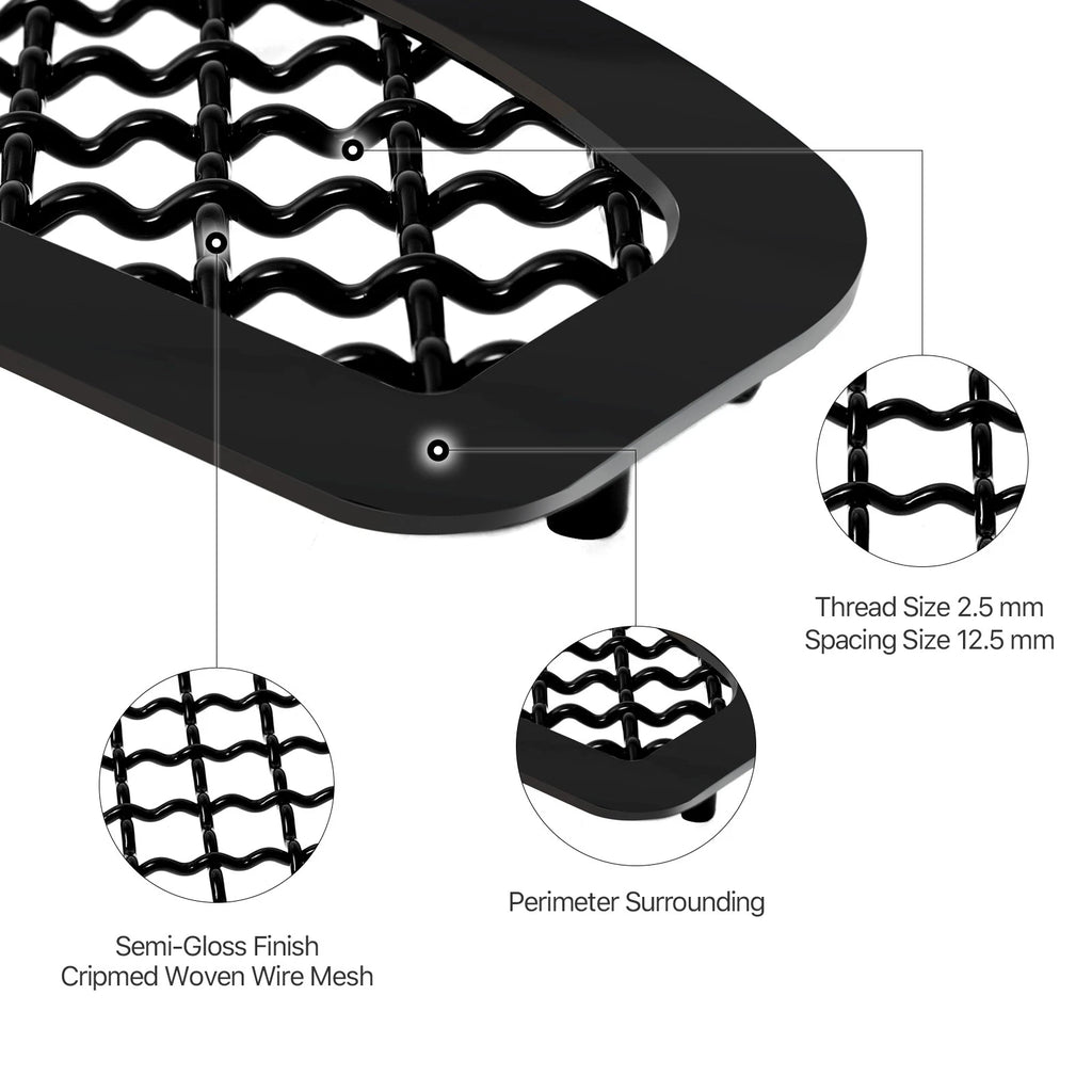 Stainless Black Mesh Grille Insert for Ram 1500 (2019-2024)
