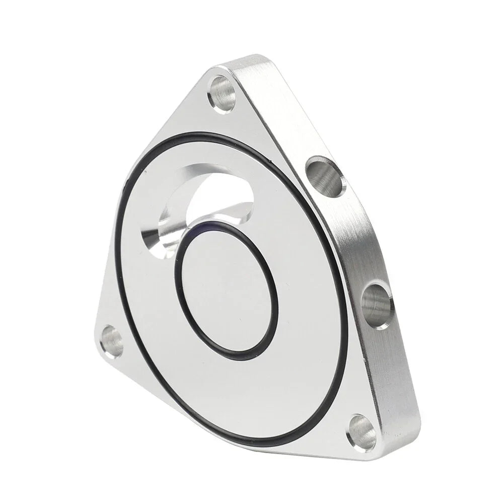 Silver Turbo Blow Off Valve BOV Plate Spacer for Honda Civic (2015-2021)