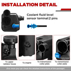 Radiator Coolant Overflow Tank w/ Sensor for BMW E46 (1998–2006)