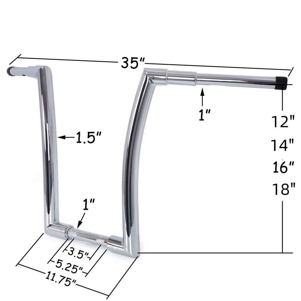 Ape Fat Hanger Handlebar for Harley Softail Dyna FLS FXDB FLD (2012–2018)