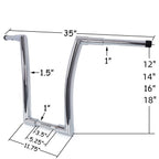 Ape Fat Hanger Handlebar for Harley Softail Dyna FLS FXDB FLD (2012–2018)