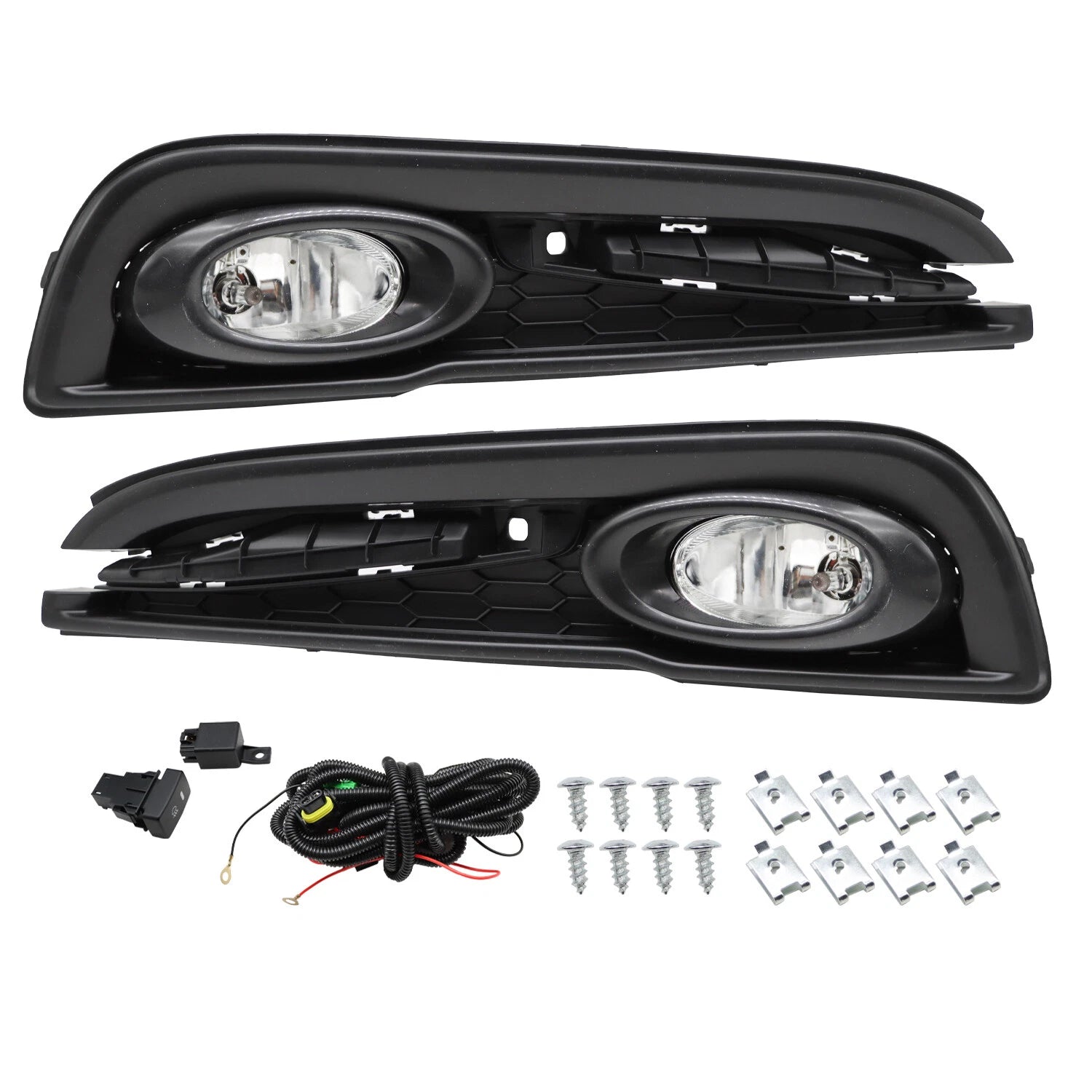 Clear Fog Lights Lamp Pair for Honda Civic Sedan (2013–2015)