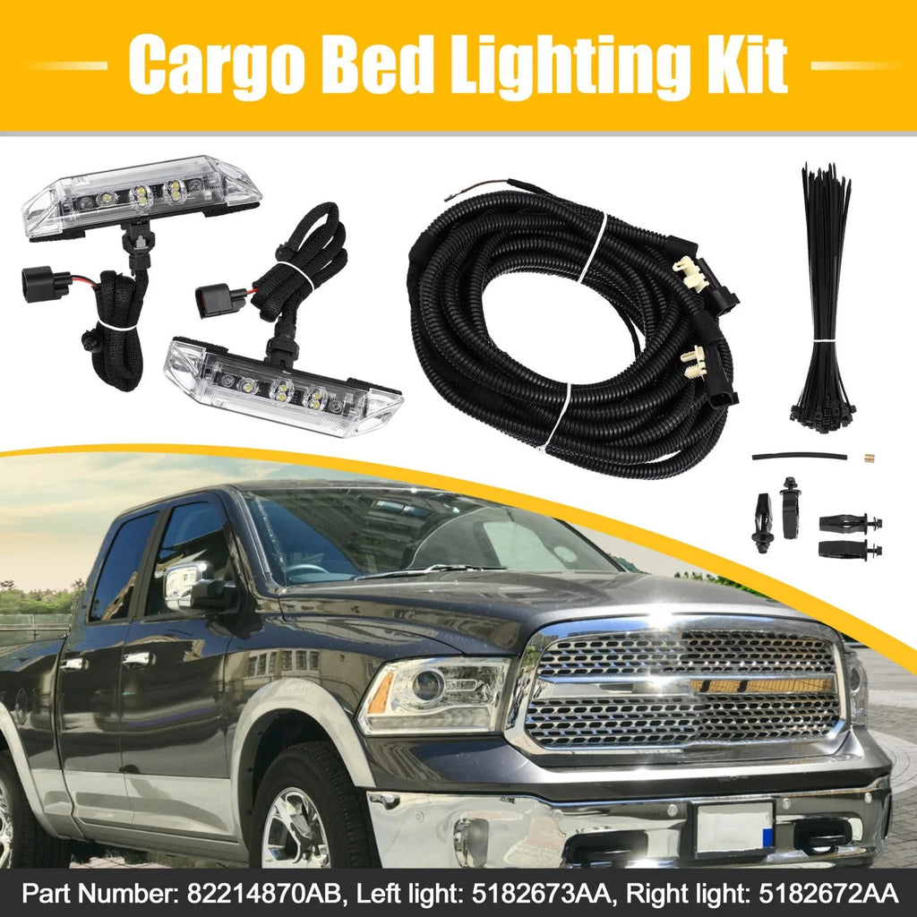 Set of 2 LED Cargo Bed Light Kit for Dodge Ram 1500 2500 3500 (2010–2023) 82214870AB