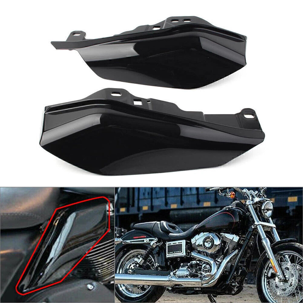 2X Mid-Frame Air Deflector Wind Heat Shield Trim for Harley Touring