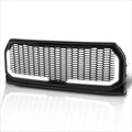 Honeycomb Mesh ABS Front Bumper Grille Frame w/LED Light Bar for Ford F150 (2015–2017)