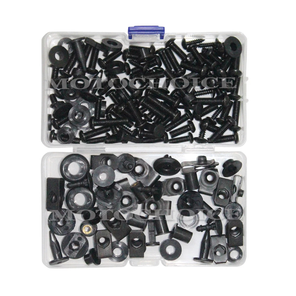 Set of 10 Universal Fairing Bolts Bodywork Screws Clips