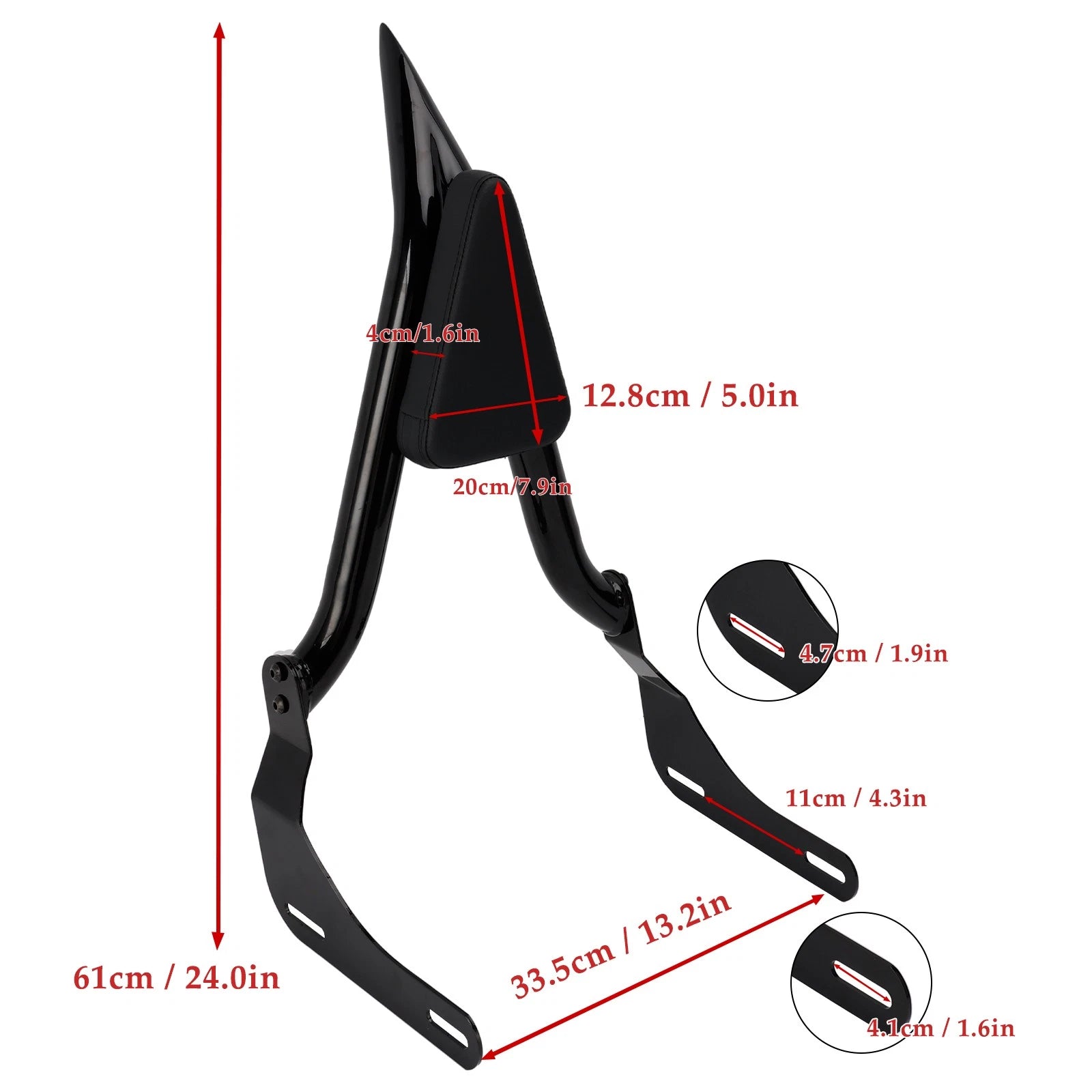 Passenger Sissy Bar Backrest for Honda CM1100 CMX1100 (2021–2024)