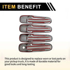 Set of 4 Exterior Door Handle Covers for Dodge Ram 1500  Carbon Fiber