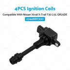 Set of 4 Ignition Coils for Nissan X-Trail (2001–2007) 22448-8H300