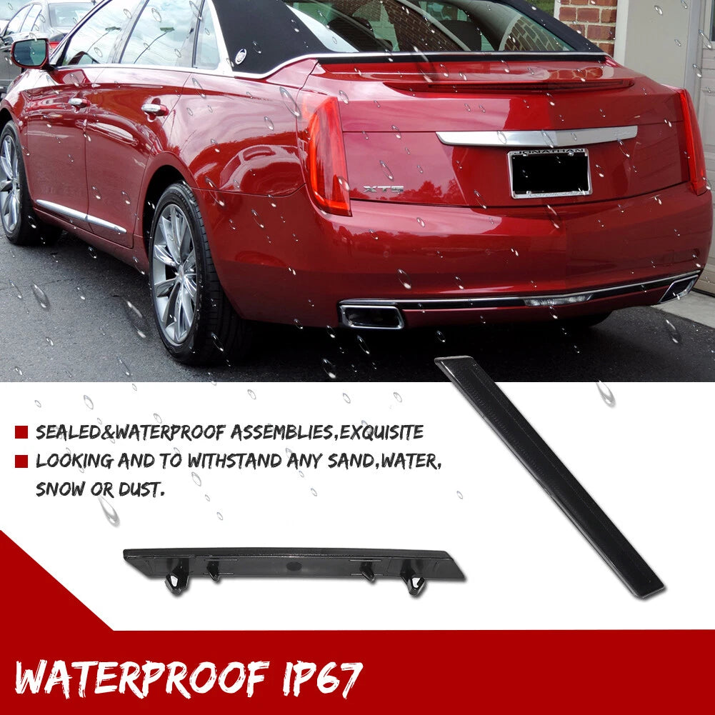 Smoked Black Lens Rear Bumper Reflector Tail Lights for Cadillac XTS (2013–2017)