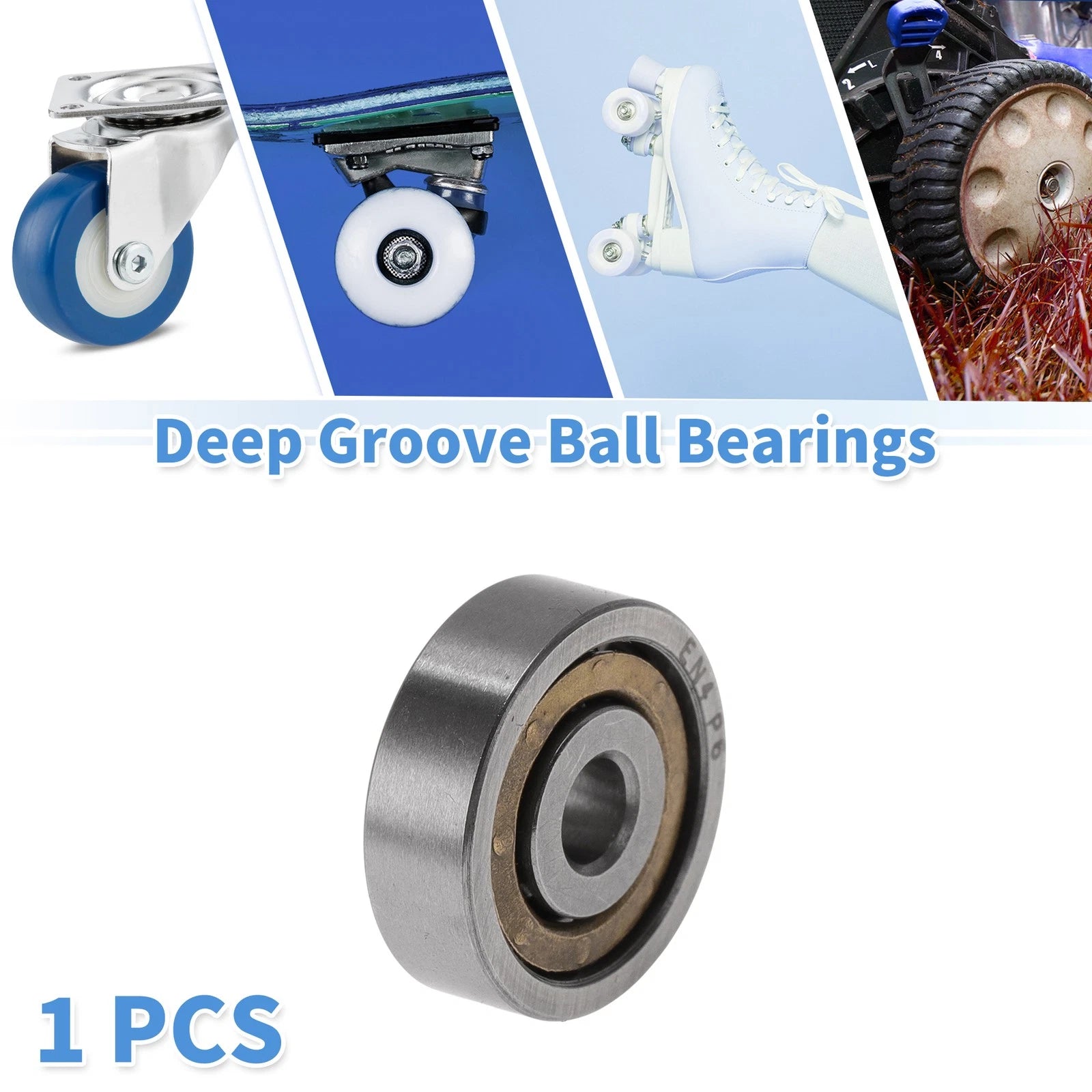 Deep Groove Ball Bearings for Scooter Skateboard Wheel (4x16x5mm)