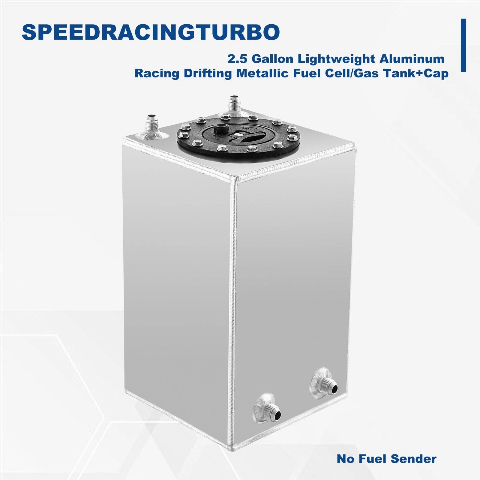 2.5 Gallon Aluminum Racing Fuel Cell for Universal (Fits Most Models)