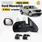 Side Mirror for Ford Maverick (2022–2024) W/Spotter Right Passenger 3 Pin