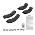 Set of 4 Front Brake Pads for Chevrolet Silverado 2500 3500 HD (2012–2019) D1565