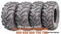 Set of 2 Solid Mud Tires for Suzuki KingQuad 400 450 500 700 750 (2005–2020)