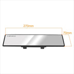 NRG IM-270FWT Wide-Angle Flat Glass Rear Mirror for Universal Fit (No Year)