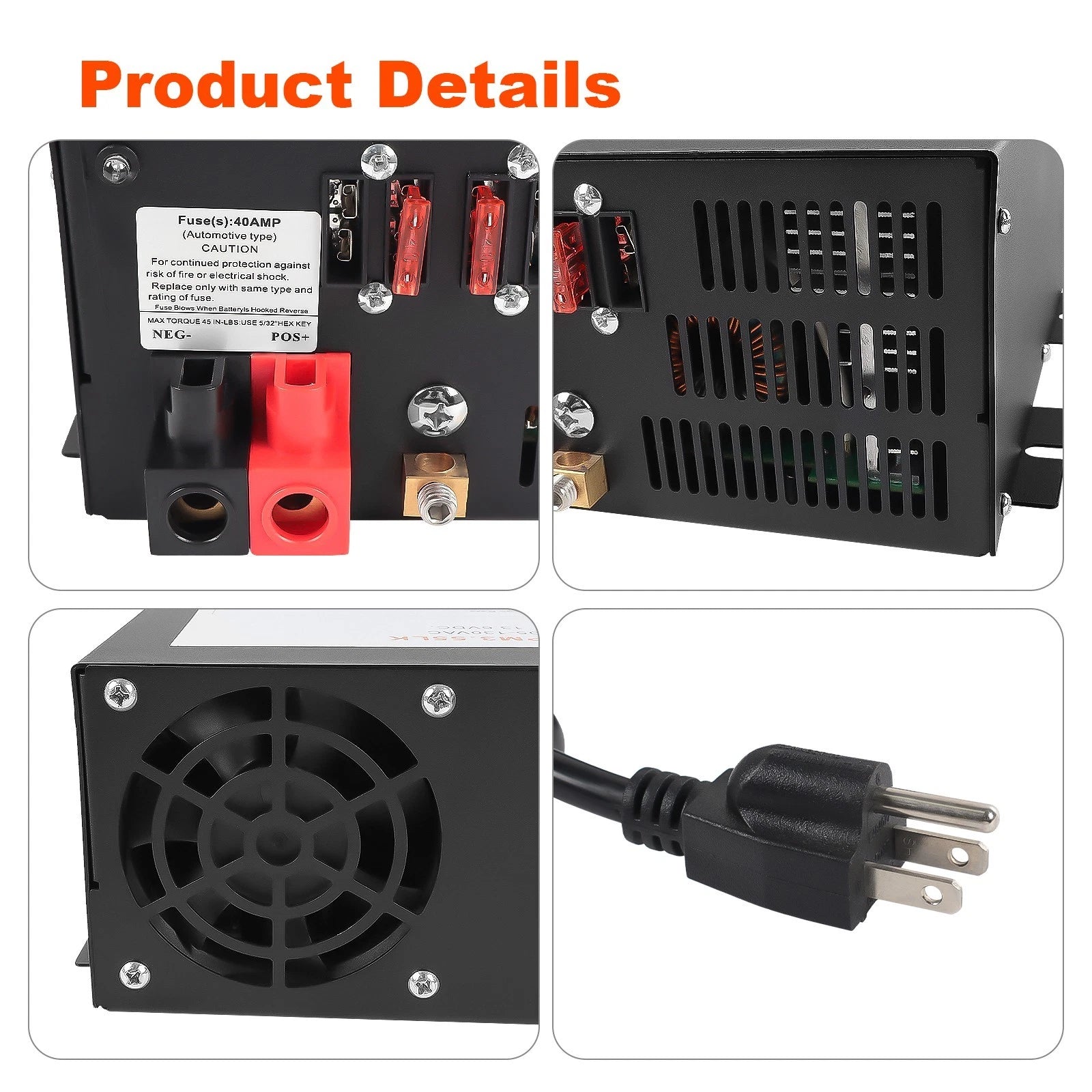 55 Amp Power Supply Converter for RV (110V AC to 12V DC)