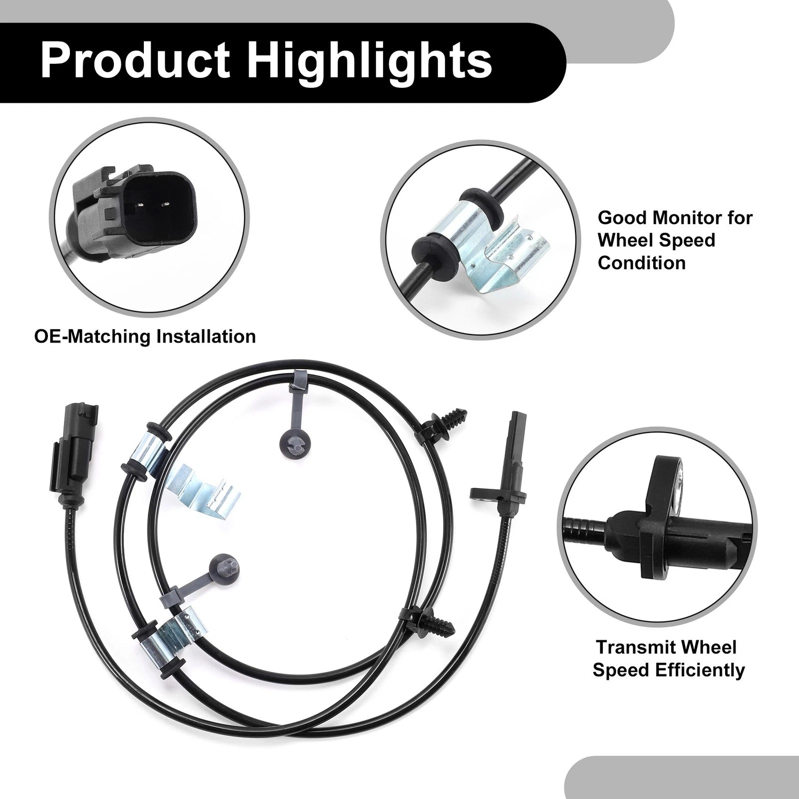 ABS Wheel Speed Sensor for Ford Edge (2011–2012) No.BT4Z2C190B