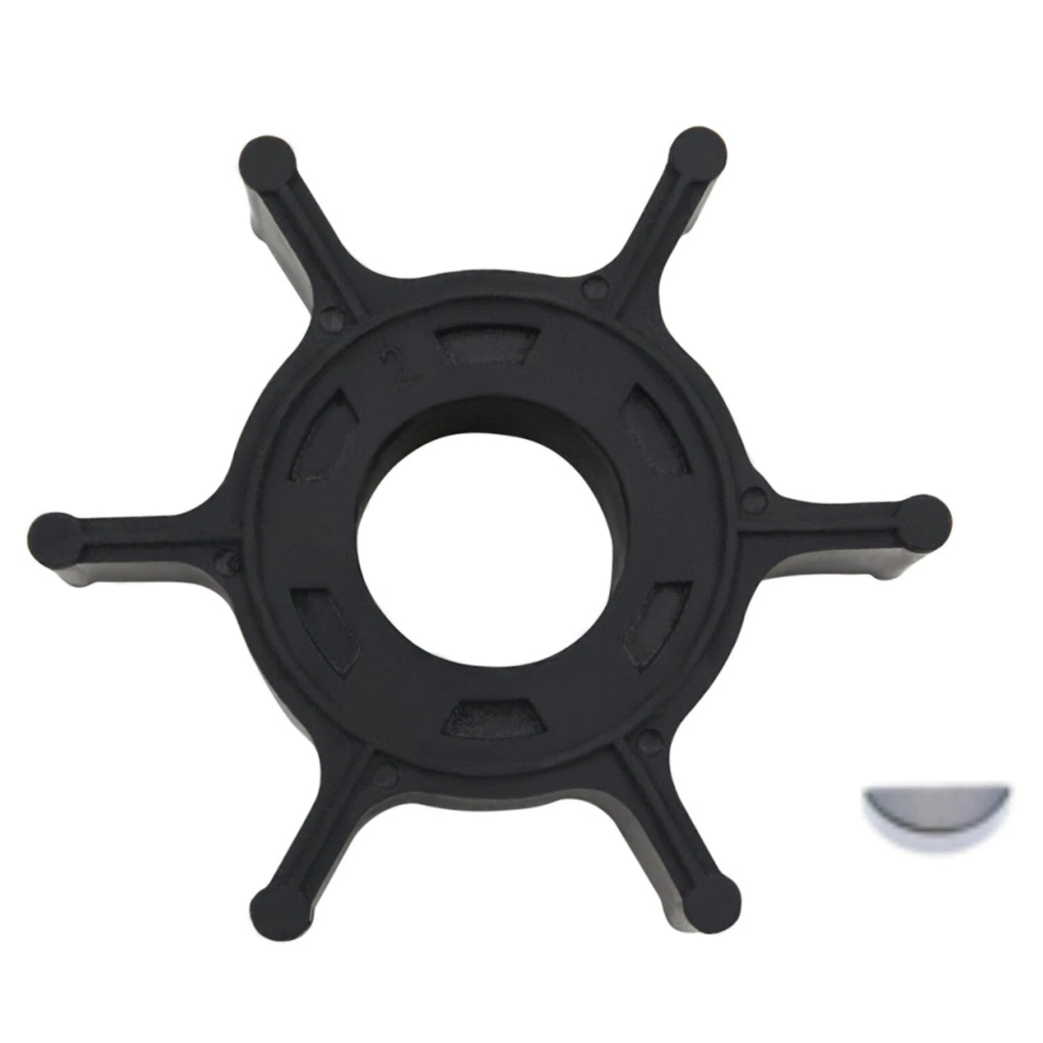 Water Pump Impeller for Yamaha Outboard 6HP 8HP 2-Stroke (6G1-44352-00)