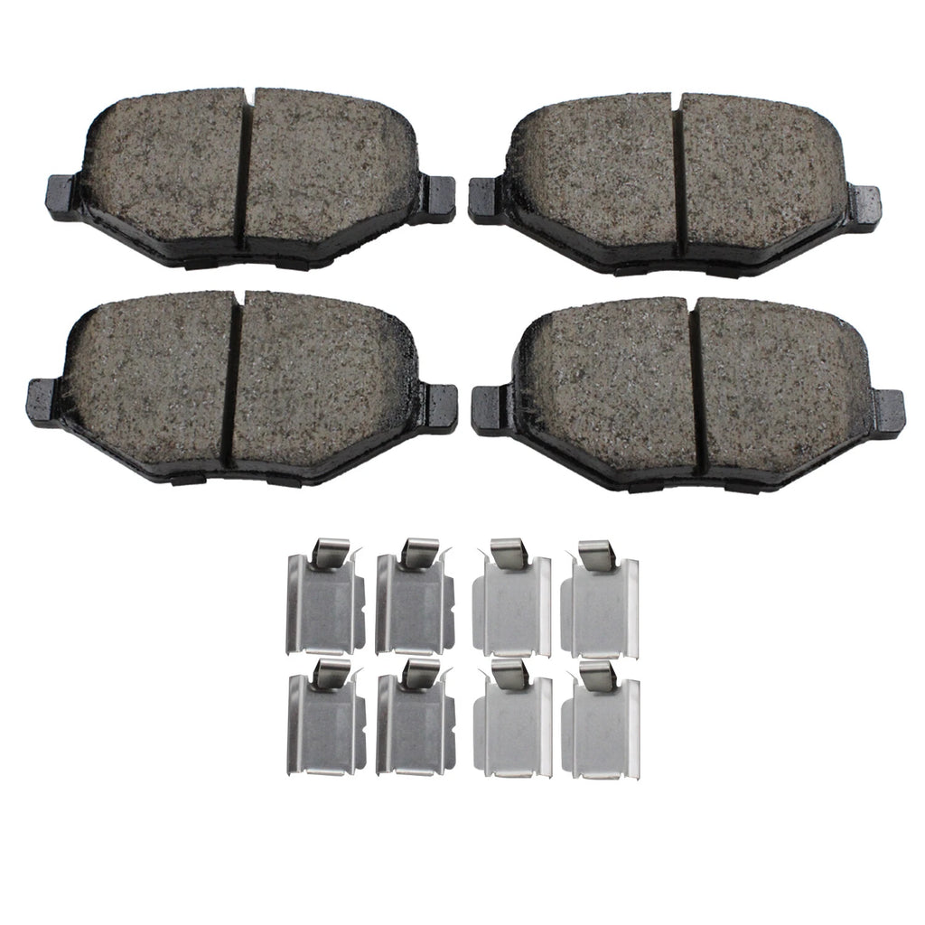 Akebono ProAct Rear Disc Brake Pads for Ford Edge Flex Explorer Lincoln MKT MKX (2007–2020)