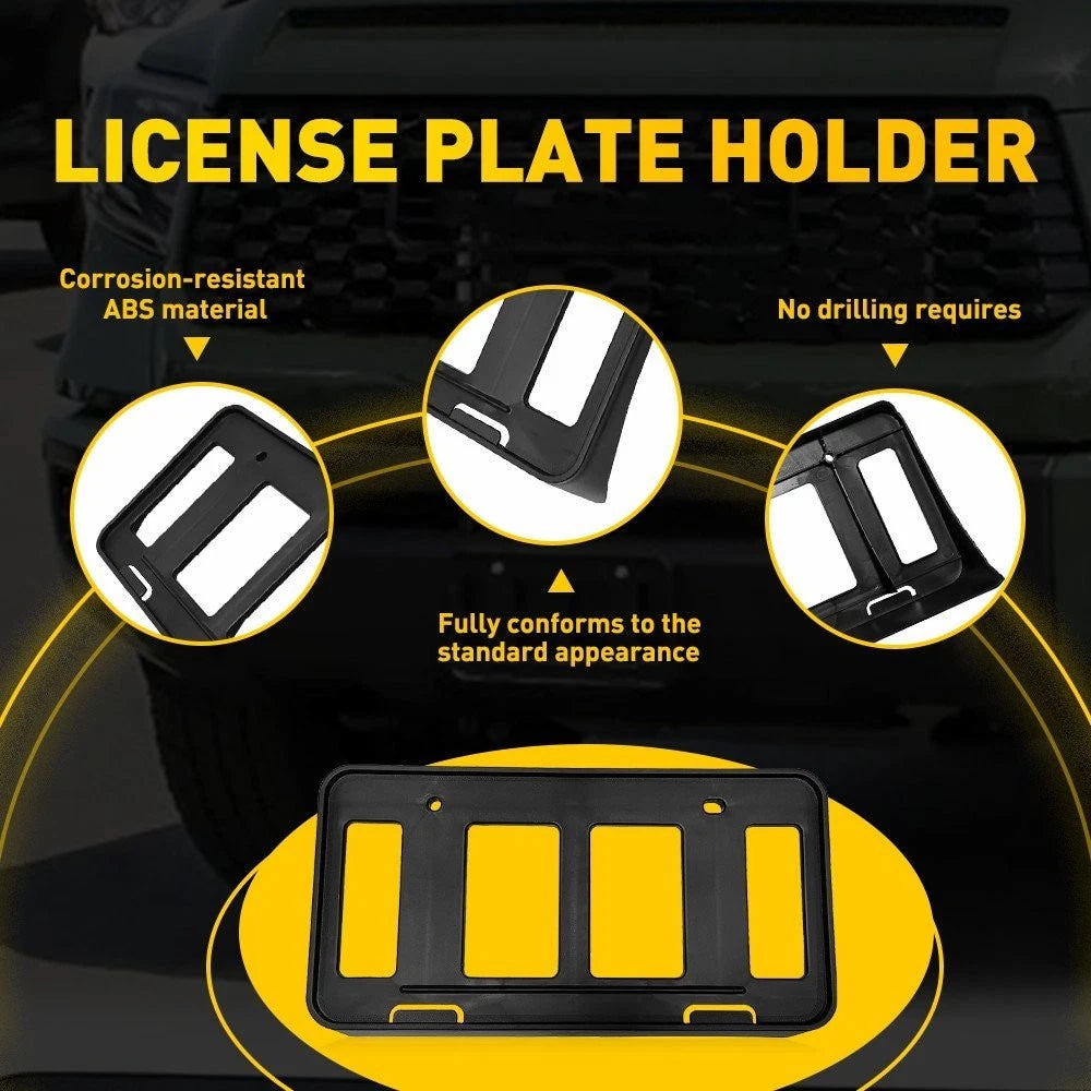 Front License Plate Frame Holder Mount Bracket for Toyota Tundra (2014–2021) EPY