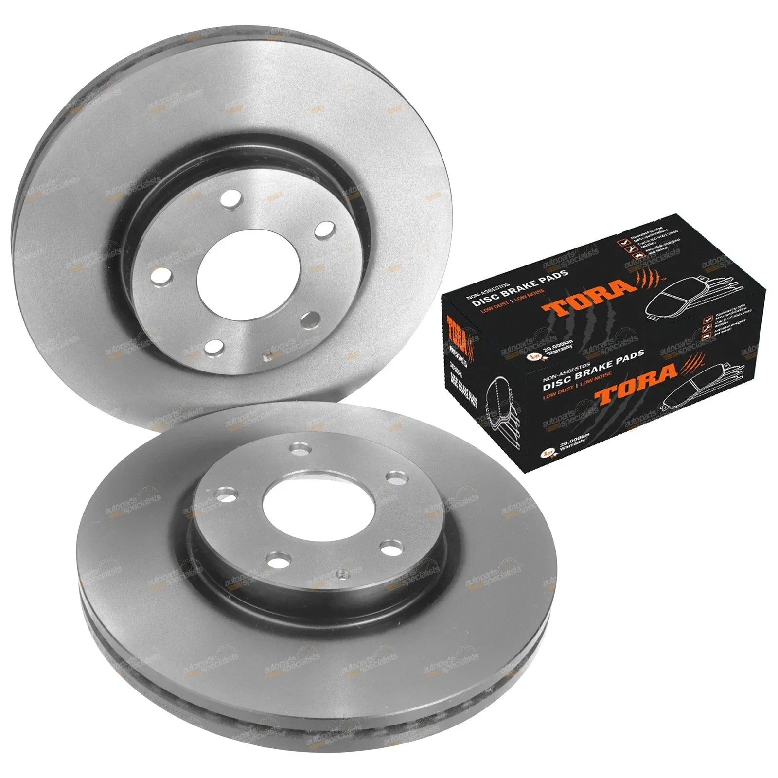 Front Disc Brake Rotors + Pads for Mazda CX-5 KE (2012-2014)