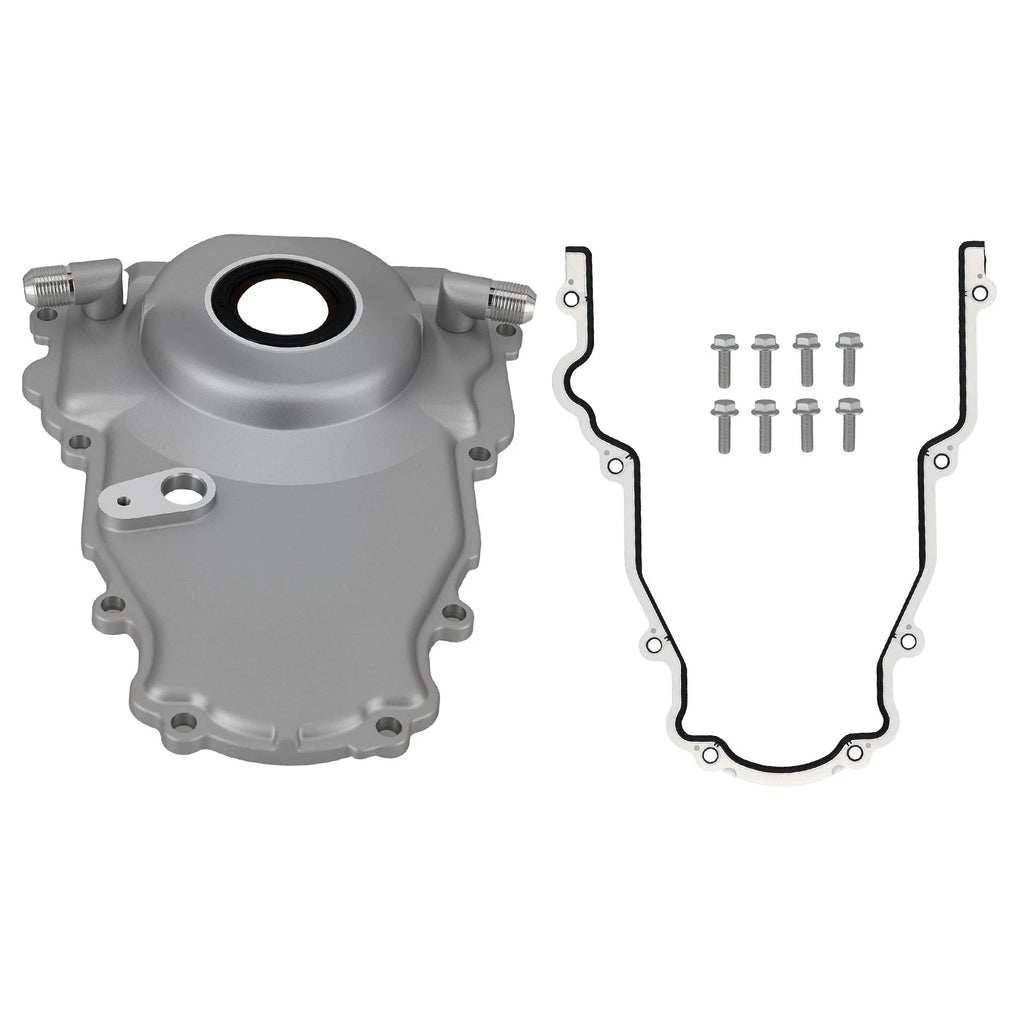 Aluminum Timing Cover for Gen 4 GM LS Series (10AN) with Gasket & Screws Kit