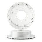 Rear Drilled Slotted Brake Rotors for Toyota Sequoia (2008–2022)