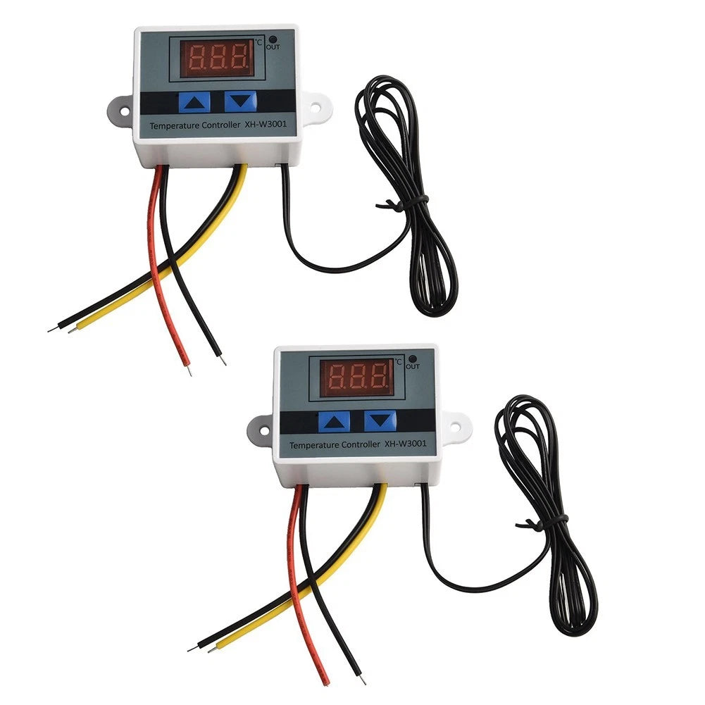 Temperature Controller Set of 2 with LCD and Sensor for AC110V220V