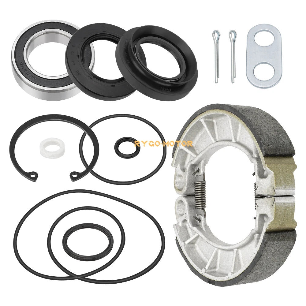 Rear Brake Drum Bearing Seals Shoes Pin Kits for Honda Rancher TRX420 (2007–2013)
