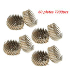 Set of 7200 Galvanized Coil Roofing Nails 1-1/4" (15 Degree)