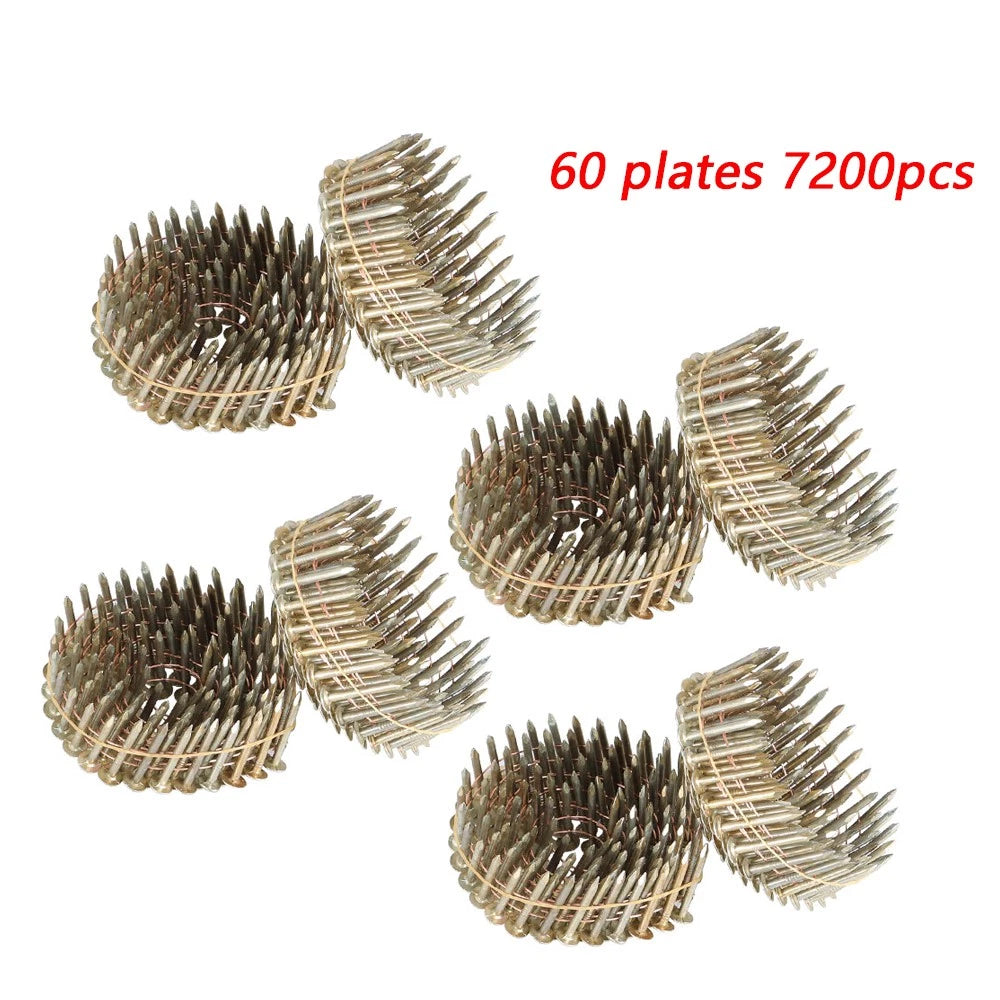 Set of 7200 Galvanized Coil Roofing Nails 1-1/4" (15 Degree)