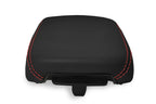 Leather Console Lid Armrest Cover for Hyundai Kona (2018–2020) Red Stitch