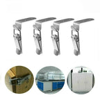 Set of 4 Industrial 90 Degree Hook Latch Carbon Steel for Equipment Fastening