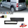2X Smoke White LED Rear Bumper Side Marker Lights for Ford Transit Connect (2010–2013)