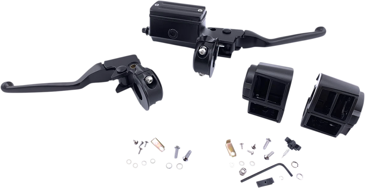 Handlebar Control Kit for Drag Specialties (5/8" Master Cylinder, Black)