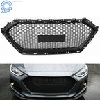 Front Bumper Hood Grille for Hyundai Elantra (2017–2018) Black Replacement