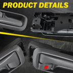 Set of 4 Interior Door Handles for Toyota Tundra (2000–2006) Gray