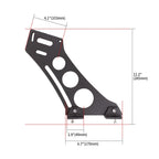 10" Style Spoiler Mount Brackets for Universal Cars (CNC Rear Wing)